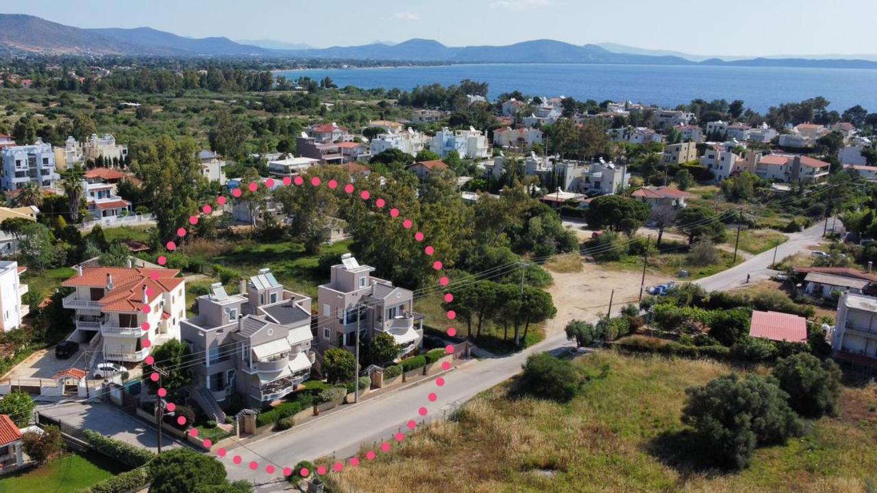 Helios: Charming Beach Home Next To Crystal Waters Nea Makri Bagian luar foto